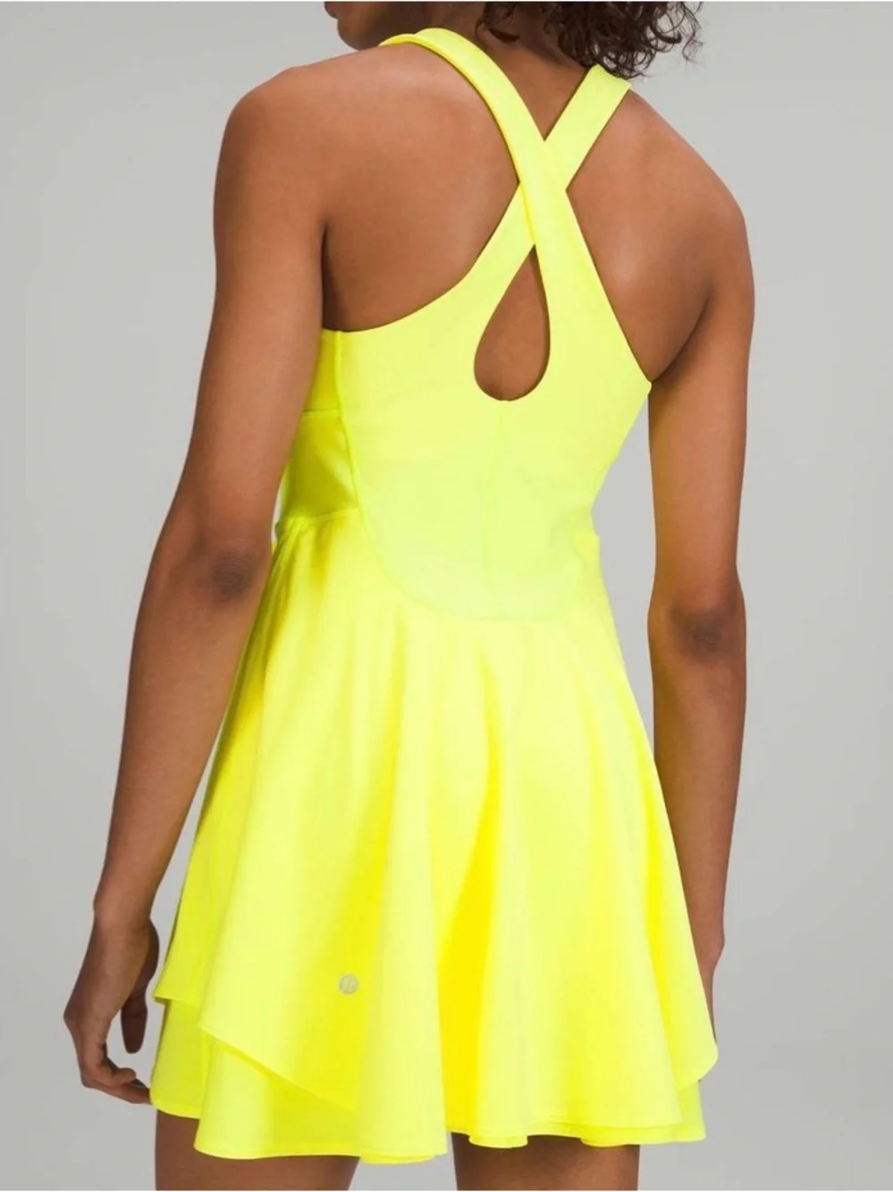 lululemon athletica Court Crush Neon Yellow Athletic Dress